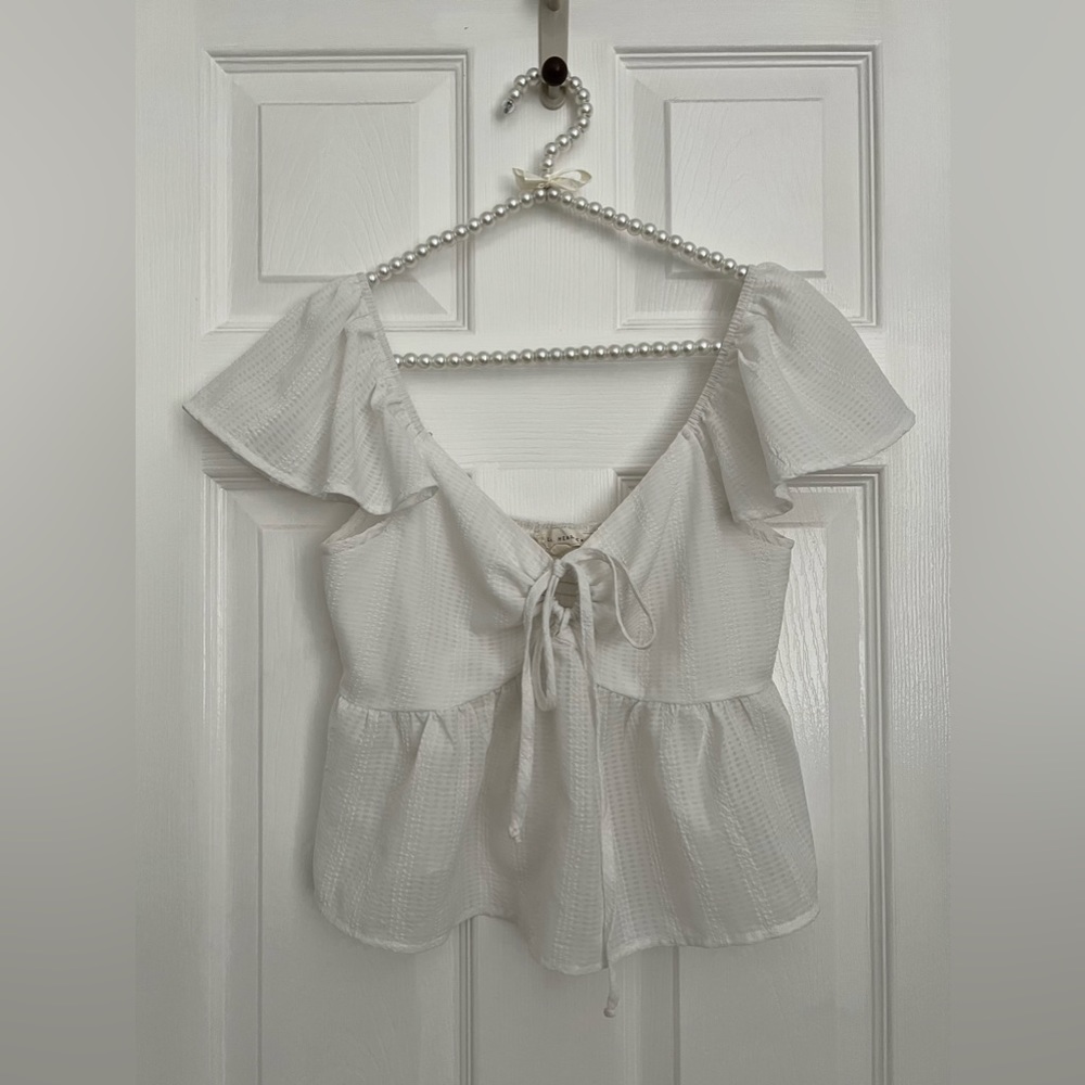 LA Hearts Keyhole Babydoll Top